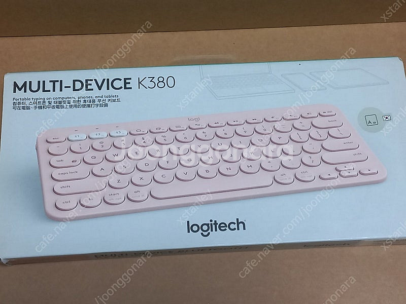 로지텍 블루투스 키보드 k380 + 페블 마우스--1