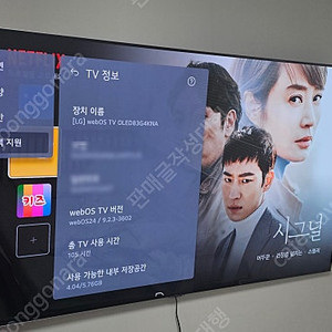 [판매] LG 전자 올레드 EVO 4K 83인치 OLED TV (OLED83G4KNA)