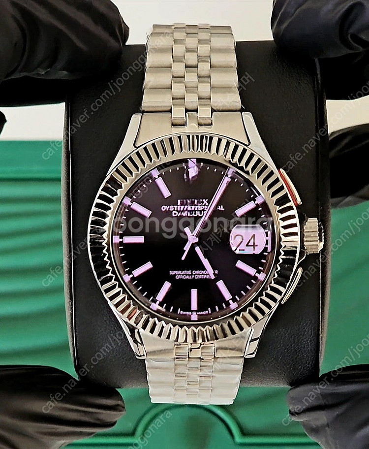 갤럭시워치4 클래식 42mm R사 데이저스트 실버 흑판...--0