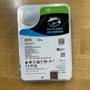 단순개봉 0시간 SeaGate SkyHawk AI 20TB 판매합니다! 스카이호크
