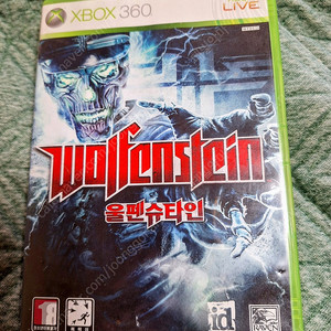 xbox360 울펜슈타인 정발판팝니다 상태좋음 15000원