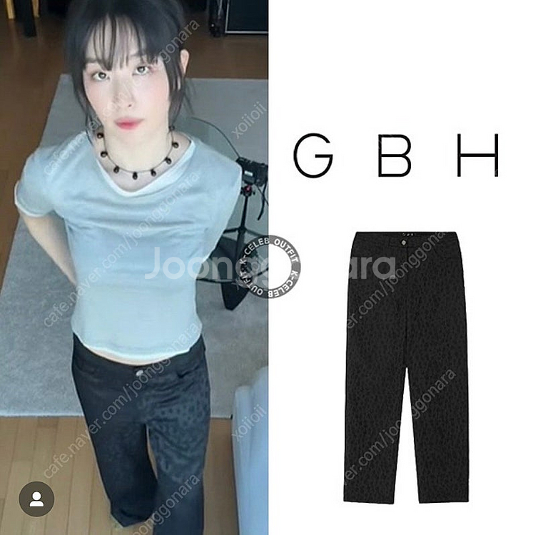 GBH Apparel 쟈카드팬츠 블랙s 새상품--0