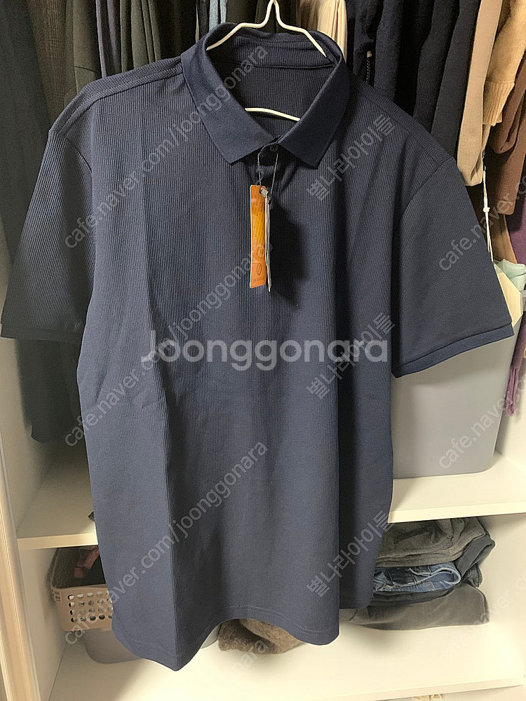(새상품)잭필드 남성 폴로반팔티. 네이비. 110--1