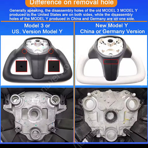 테슬라 모y rwd 350mm 요크핸들 화이트