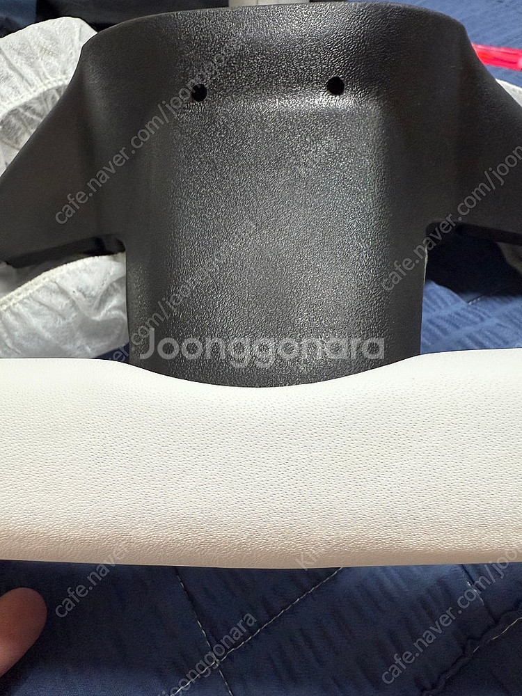 테슬라 모y rwd 350mm 요크핸들 화이트--6