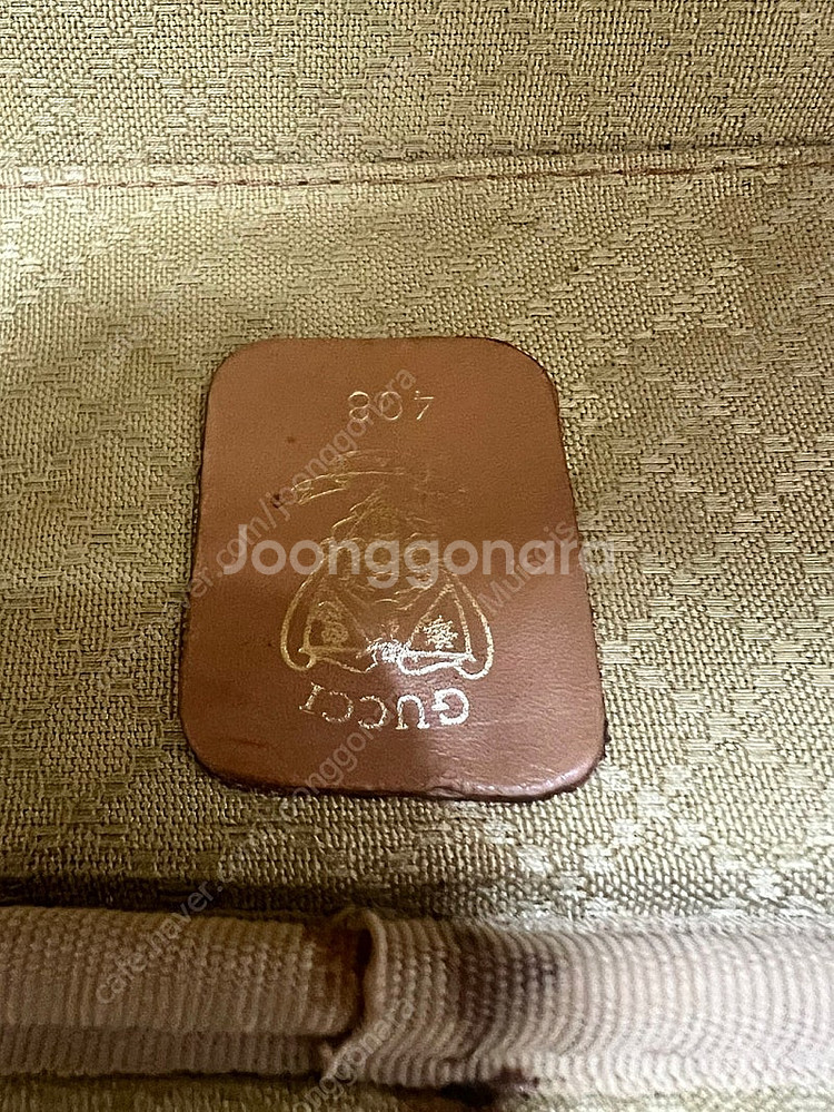 구찌 빈티지 GG 패턴 여행 가방 (정품) 희귀 옛날에...--7
