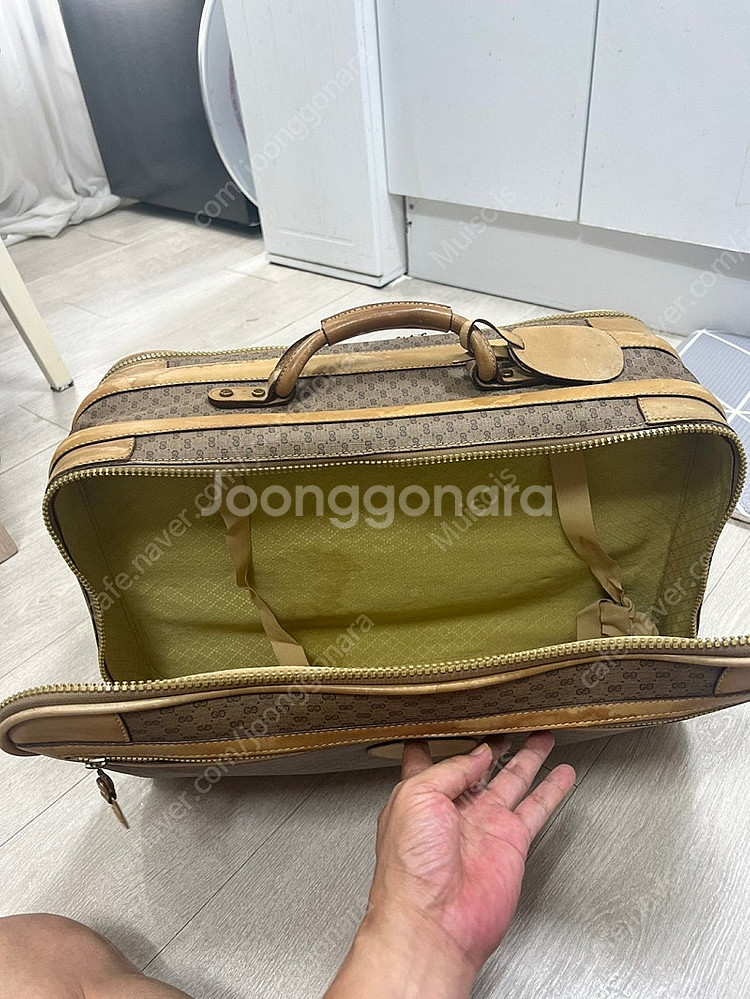 구찌 빈티지 GG 패턴 여행 가방 (정품) 희귀 옛날에...--8