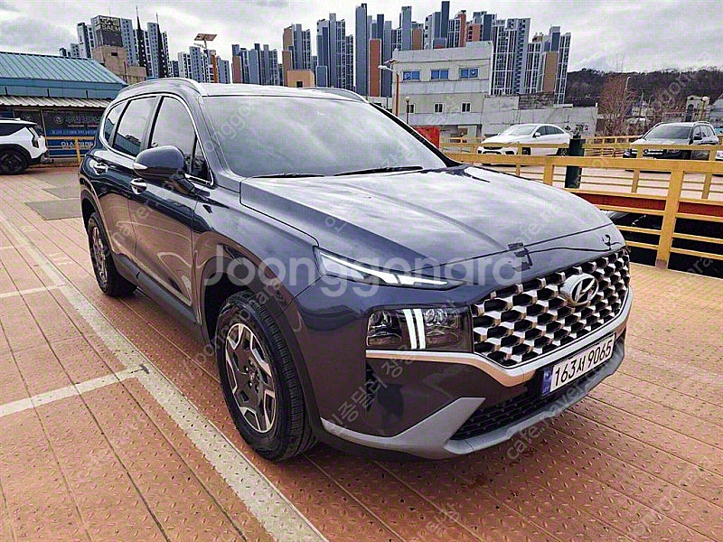 싼타페 중고차 더 뉴 싼타페 하이브리드 중고 파란색 2022년식 65,789km 1.6 2WD 프레스티지 중고차다이...--0