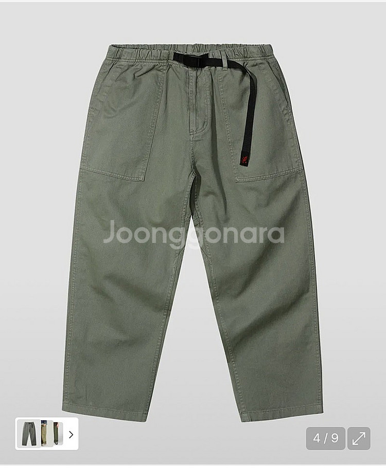 그라미치 루즈테이퍼드 팬츠 Khaki Grey L 사이...--1