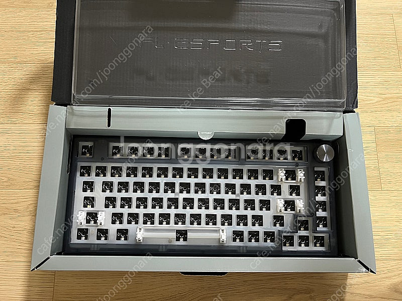 MK750 기계식 키보드 베어본 + 투명 블랙 키캡 팝...--0