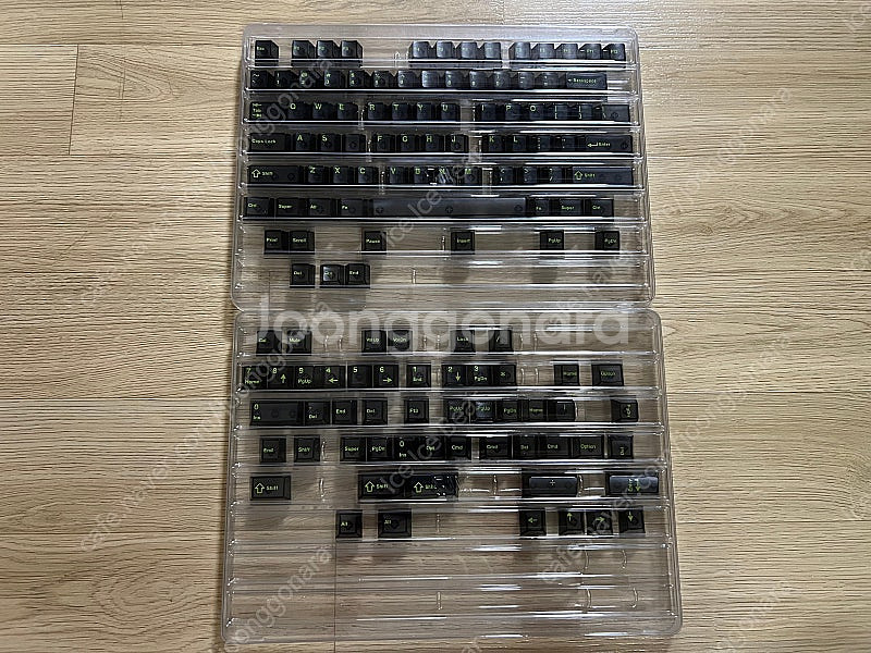 MK750 기계식 키보드 베어본 + 투명 블랙 키캡 팝...--4