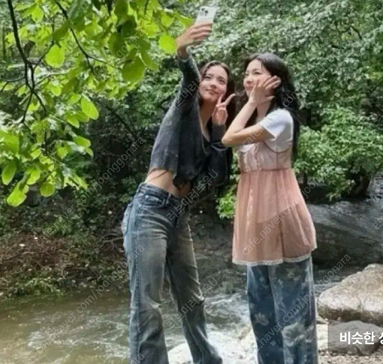 [품절새상품] 보헤미안서울 세미 부츠컷 데님 팬츠 레인블루 m--2