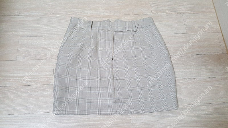 21 grove 그로브 스토어 벨라 라이트 베이지 체크 스커트 s--3