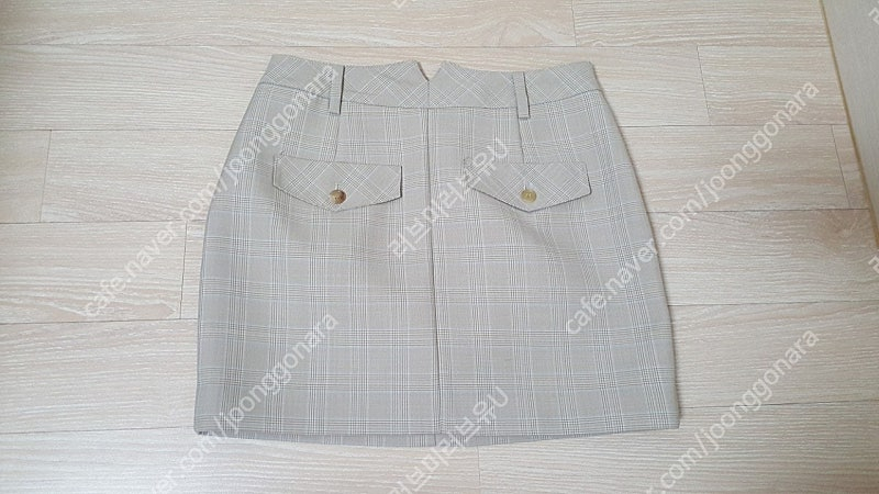 21 grove 그로브 스토어 벨라 라이트 베이지 체크 스커트 s--4