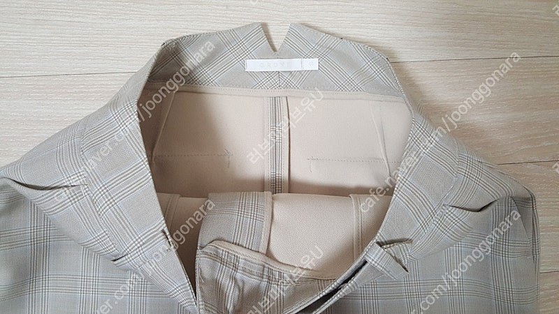 21 grove 그로브 스토어 벨라 라이트 베이지 체크 스커트 s--5