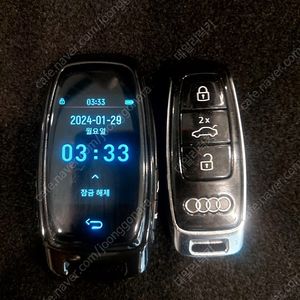[판매] 아우디 A6 신형 스마트키 분실시 긴급 키복사, 최신형 AUDI 전용 타입 LCD 풀터치 스크린 디스플레이키로 업그레이드 전환 제작