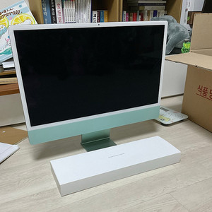 아이맥 24인치 M1 2021 8GB 256GB 4포트 8GPU 중급형 그린