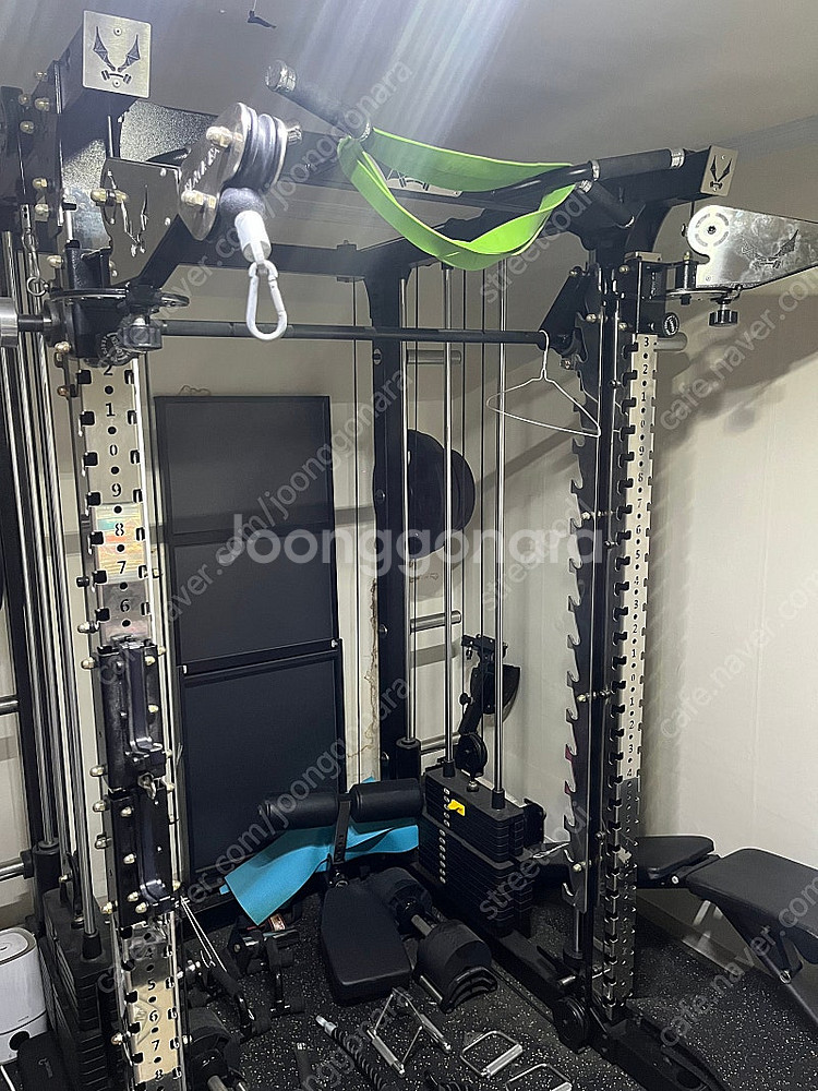 블랙뱃 A-1 2D 하프+스미스랙+누오덤벨+원판총75k...--1