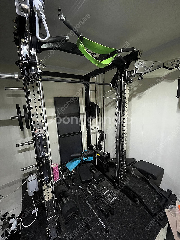 블랙뱃 A-1 2D 하프+스미스랙+누오덤벨+원판총75k...--4