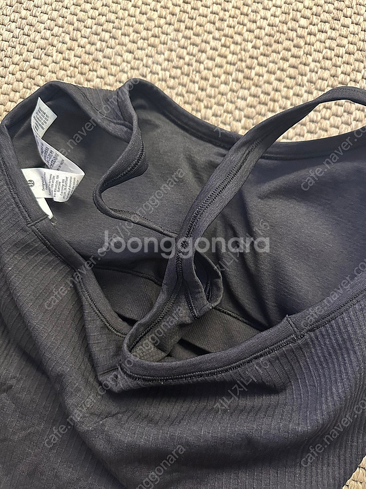 룰루레몬 에브투스트리트 탱크 블랙--3