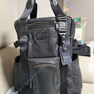 투미 르준 가죽 백팩