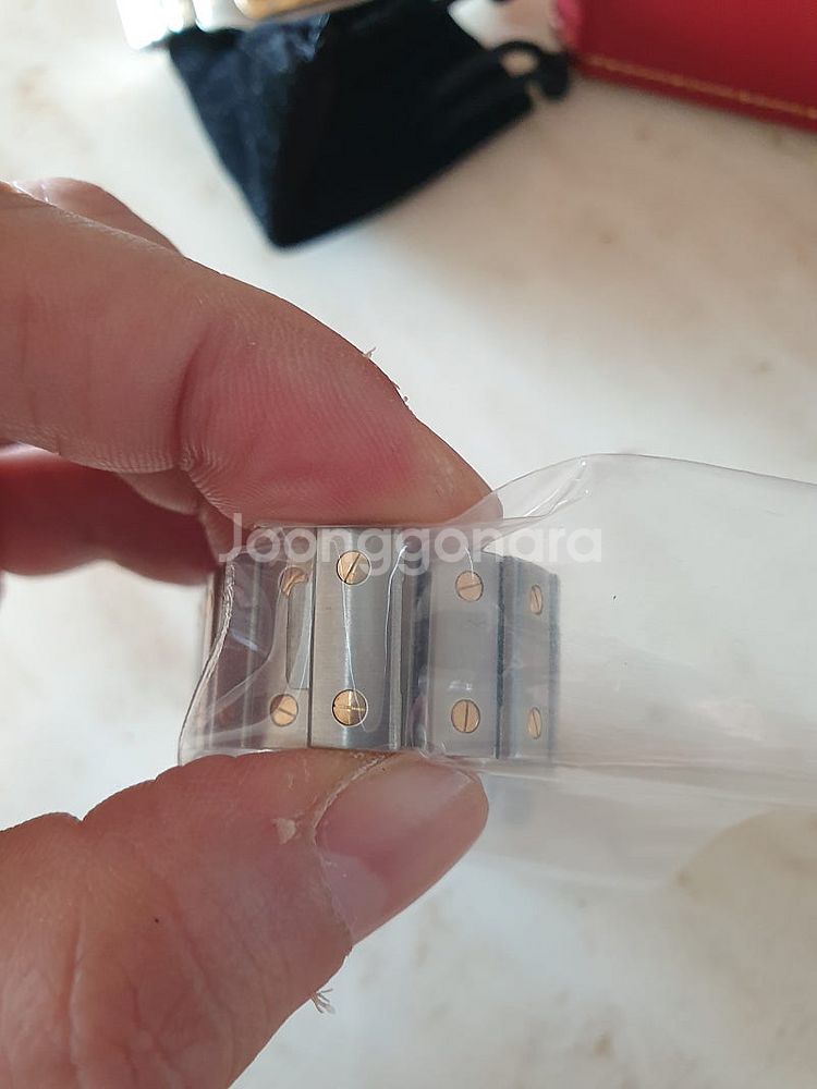 까르띠에 산토스 갈베 콤비 L 라지 여분코 브레이슬릿 ...--2