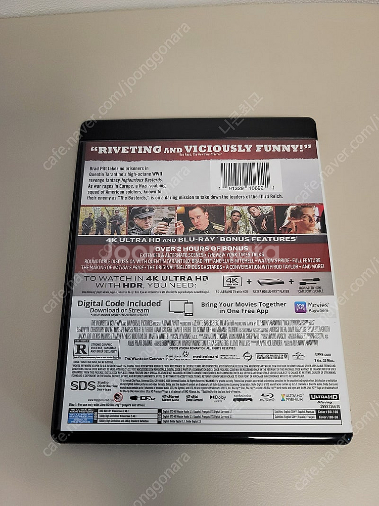 [4K 블루레이] 바스터즈 거친녀석들 북미판 팝니다. (택포)--1