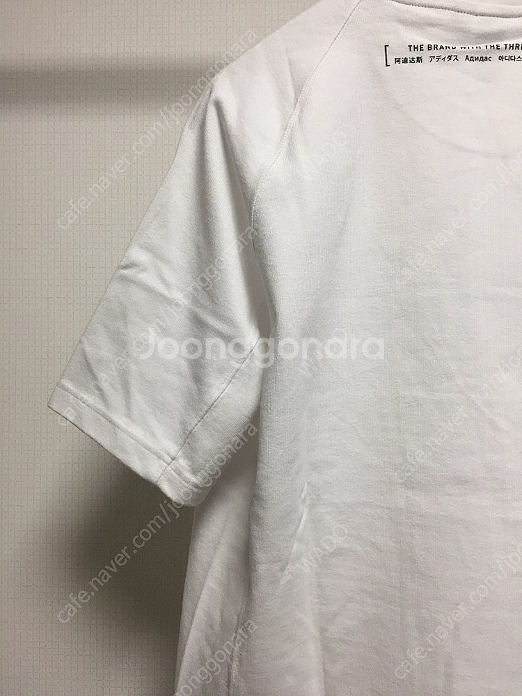<새상품> 아디다스 퍼포먼스 빅로고 반팔 티셔츠 화이트...--9