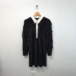 벨벳 레이스 블랙 원피스 / 한섬 타임 마인 오브제 시스템 산드로 마쥬 구호 쟈딕앤볼테르 랑방 폴로 이자벨마랑 이로 버버리 톰보이 자라 코스