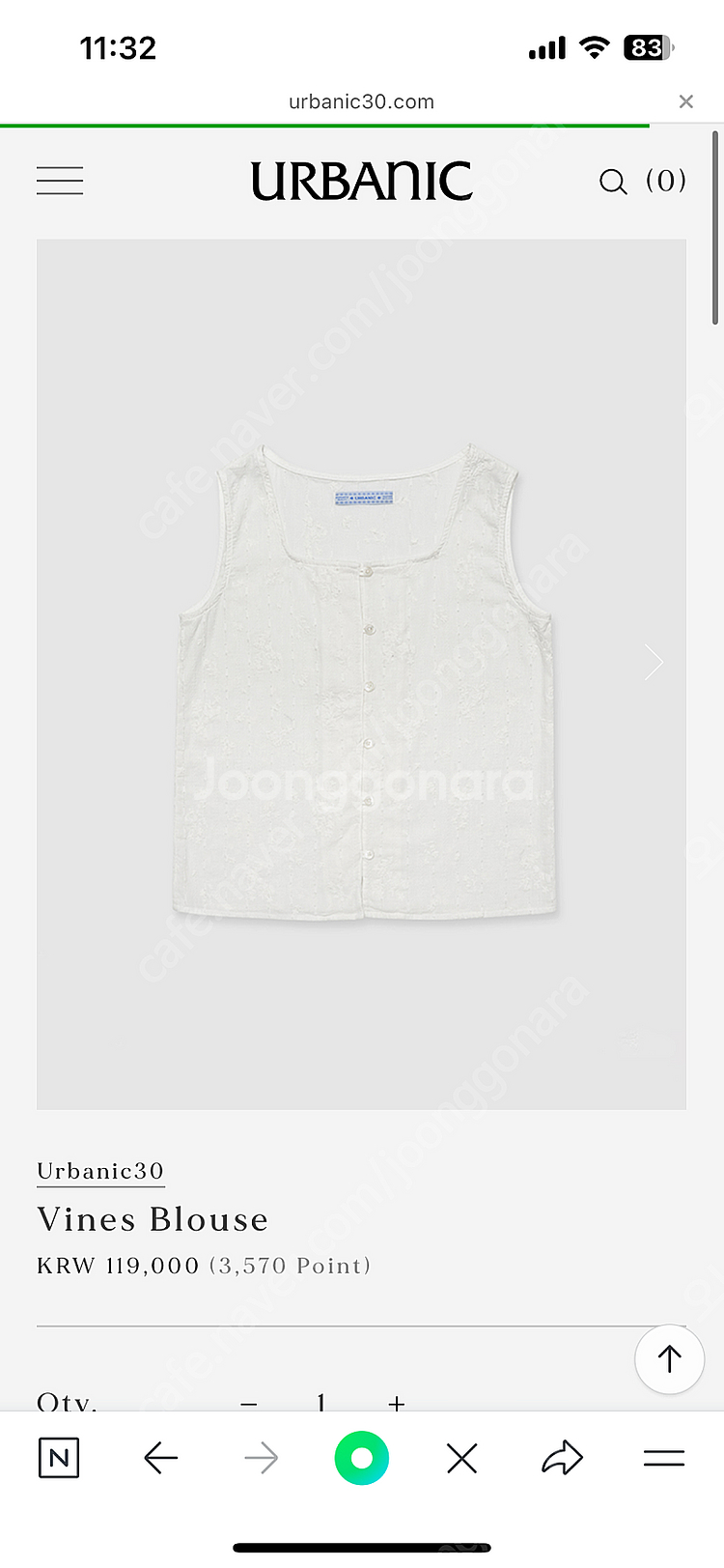urbanic30 얼바닉30 Vines Blouse--0