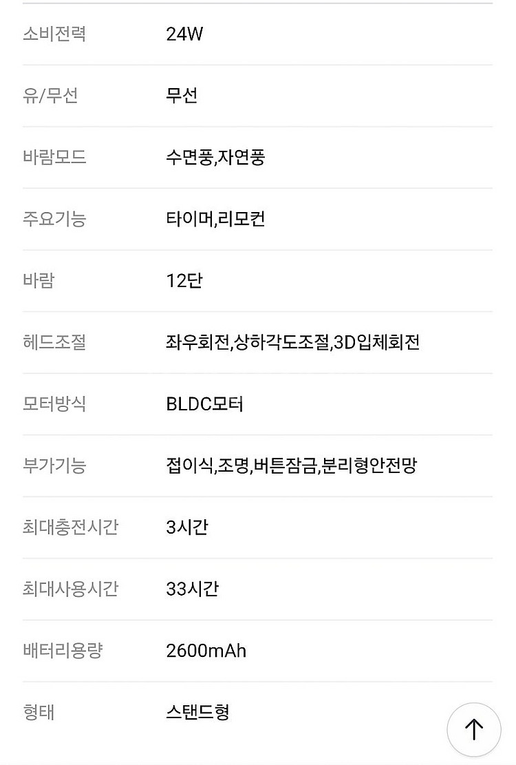 DDO-LAB 접이식 무선 선풍기 DEF-M16SW--9