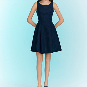 (최종) 이바나헬싱키 russu tweed mini dress 34 S Navy