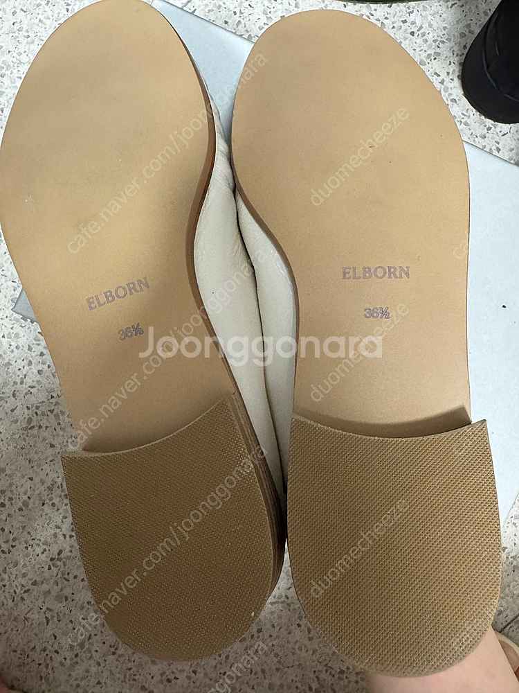 엘보른 양가죽 로퍼 ivory mateo leather...--4