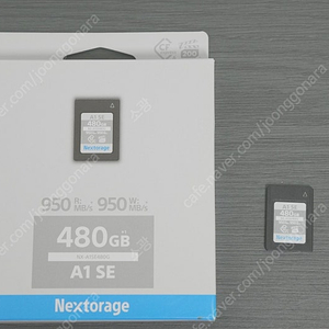 Nextorage CF A 메모리 480g 판매합니다