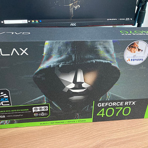 갤럭시 지포스 RTX 4070 EX GAMER BLACK OC D6X 12GB