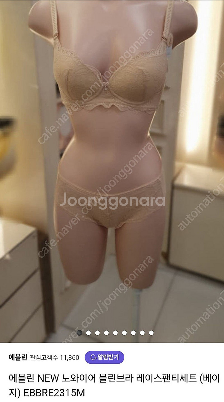 에블린 레이스 브라팬티 80B 새상품--0