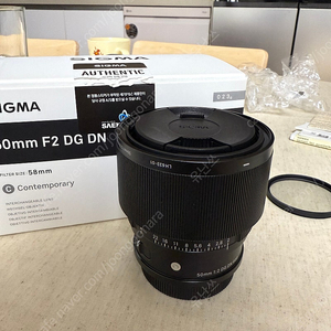시그마c sigma C 50mm f2 dg dn 팝니다(L마운트)