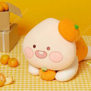 (새제품) 어피치 귤 바디필로우인형