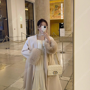 에바빈 마벨 코트 핑크아이보리