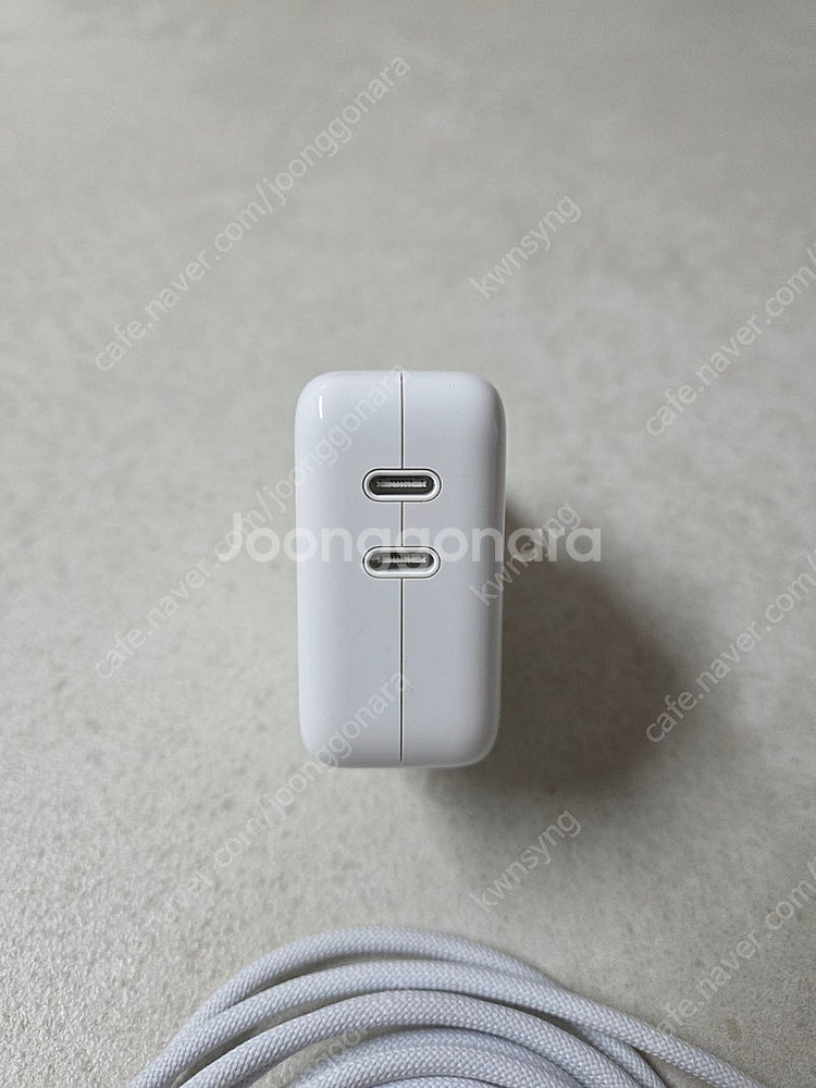 애플 정품 35W 듀얼 USB-C 포트 전원 어댑터 +...--1