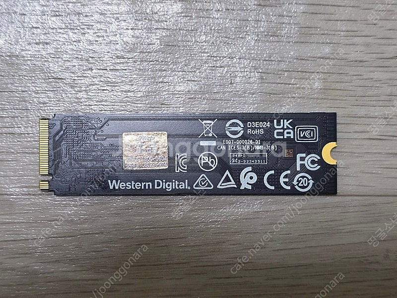 WD BLUE NVMe M.2 SSD 1TB 팝니다--1