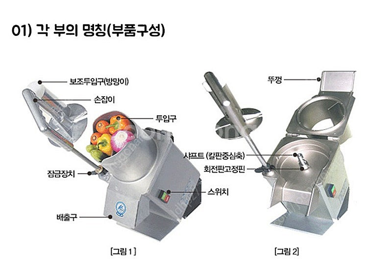 화진정공 야채절단기 HMV-200 무채 당근채 무깍두기...--2