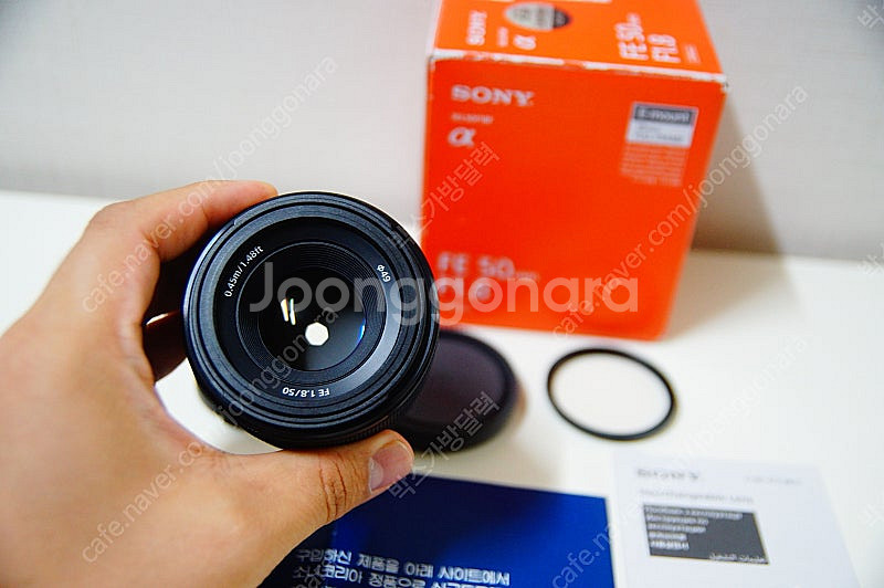 소니 여친렌즈 FE 50mm f1.8 풀프레임렌즈 박스...--3