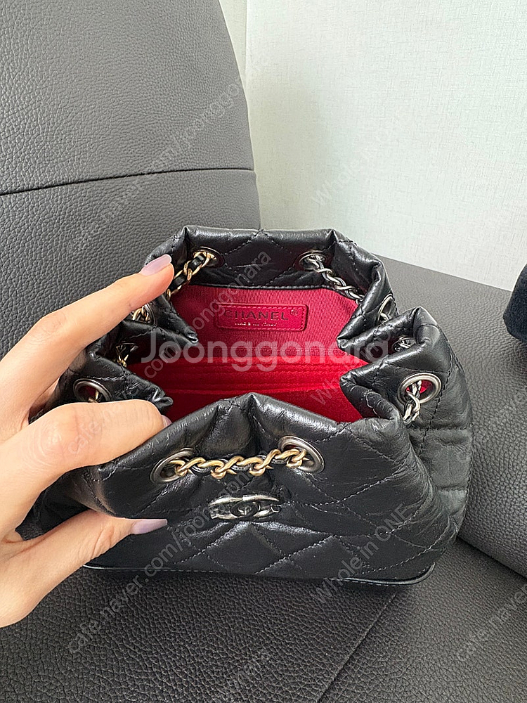샤넬 가브리엘백팩 (블랙 스몰 30번대)--4