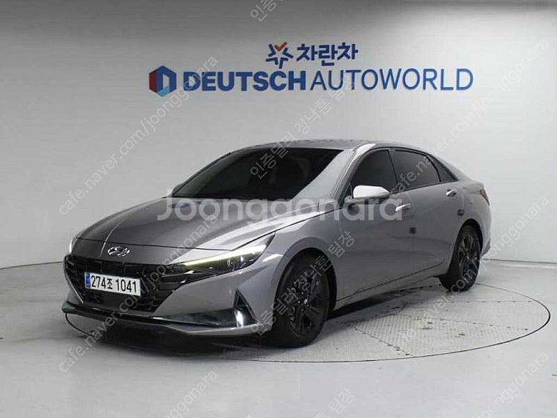 아반떼 중고차 아반떼 하이브리드 중고 차 회색 2021...--0