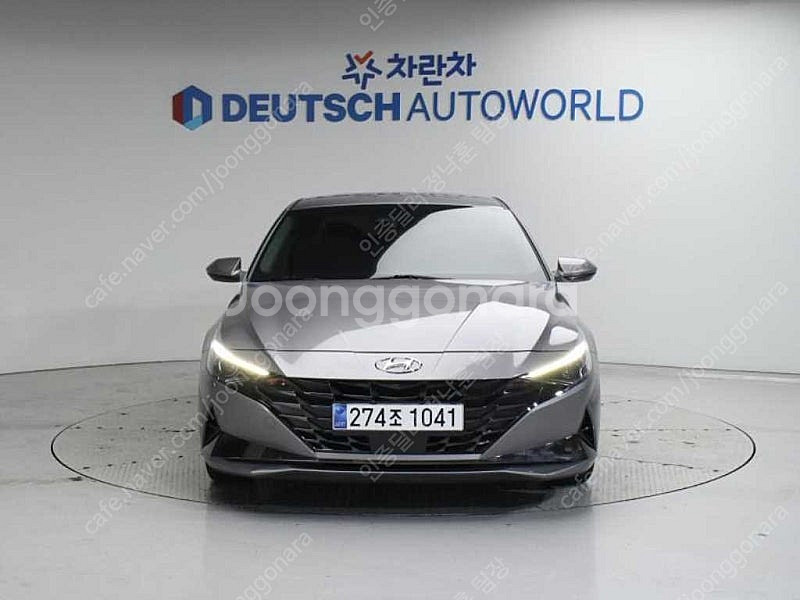 아반떼 중고차 아반떼 하이브리드 중고 차 회색 2021...--4
