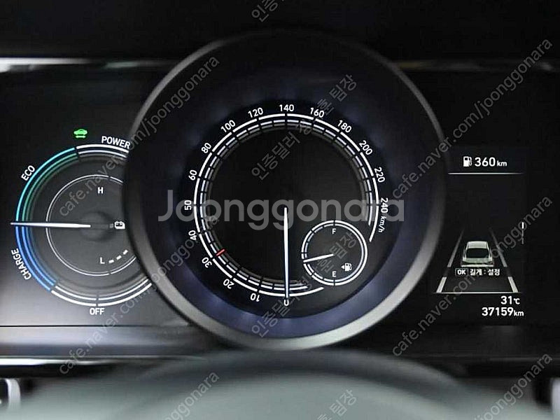 아반떼 중고차 아반떼 하이브리드 중고 차 회색 2021...--9