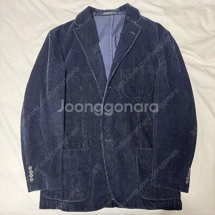 폴로 랄프로렌 네이비 코듀로이 블레이저 자켓 42R--0