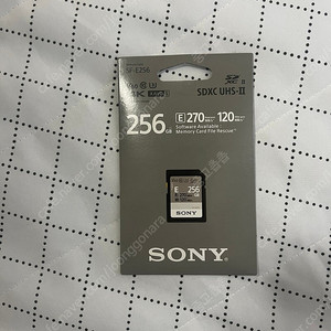 소니정품 SF-E256/T1 SDXC UHS-II U3 SD V60 256GB 4K메모리