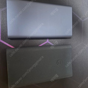 샤오미 보조배터리 10000mah 2개 (미사용+사용)